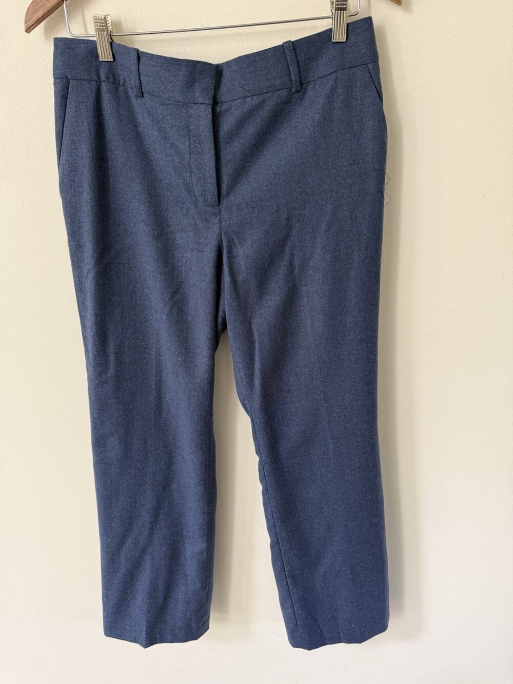 Talbots Stretch Fabric Made In Italy Womens Wool Blend Career Pants Size 8p